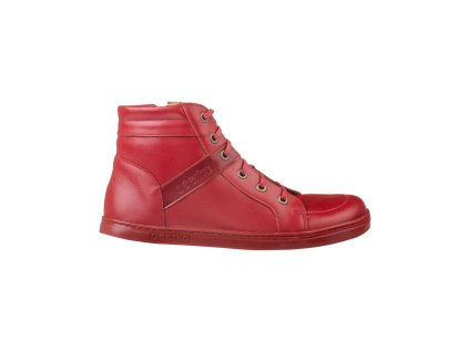 peerko barefoot kotnikove boty alex red cervene 8