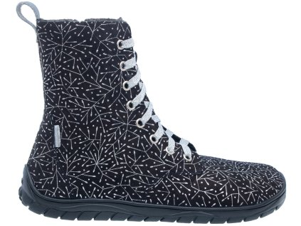 fare bare zimni barefoot boty freya cerne stribny potisk B5845211 1
