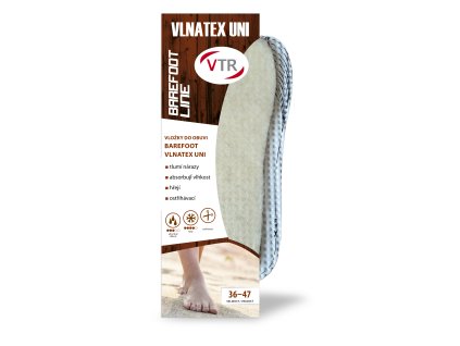 vtr vlozky do bot barefoot vlnatex UNI