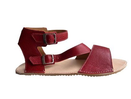 ok bare barefoot sandaly Schell cervena 1