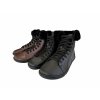 Antal Barefoot kožené zimní boty Calida Black