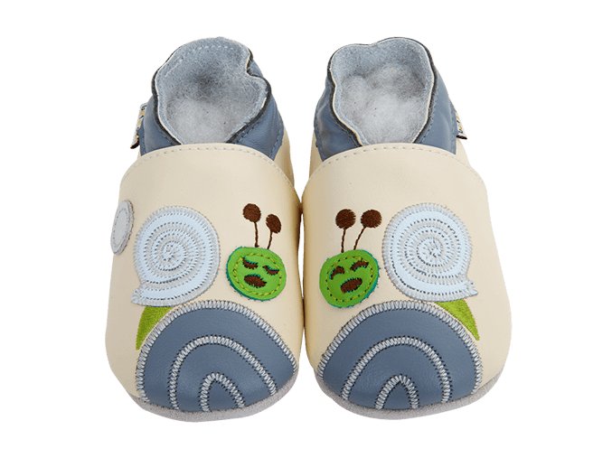 Chaussons cuir Escargot Front