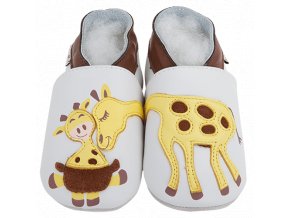 Chaussons cuir Girafe Front