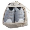 Chaussons cuir Baskets grises Front Packed