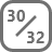 30/32