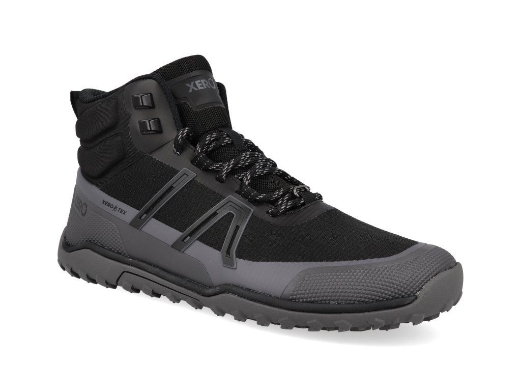 TMXW BKAP barefoot damske pohorky xero shoes scrambler trail mid wp black asphalt 1