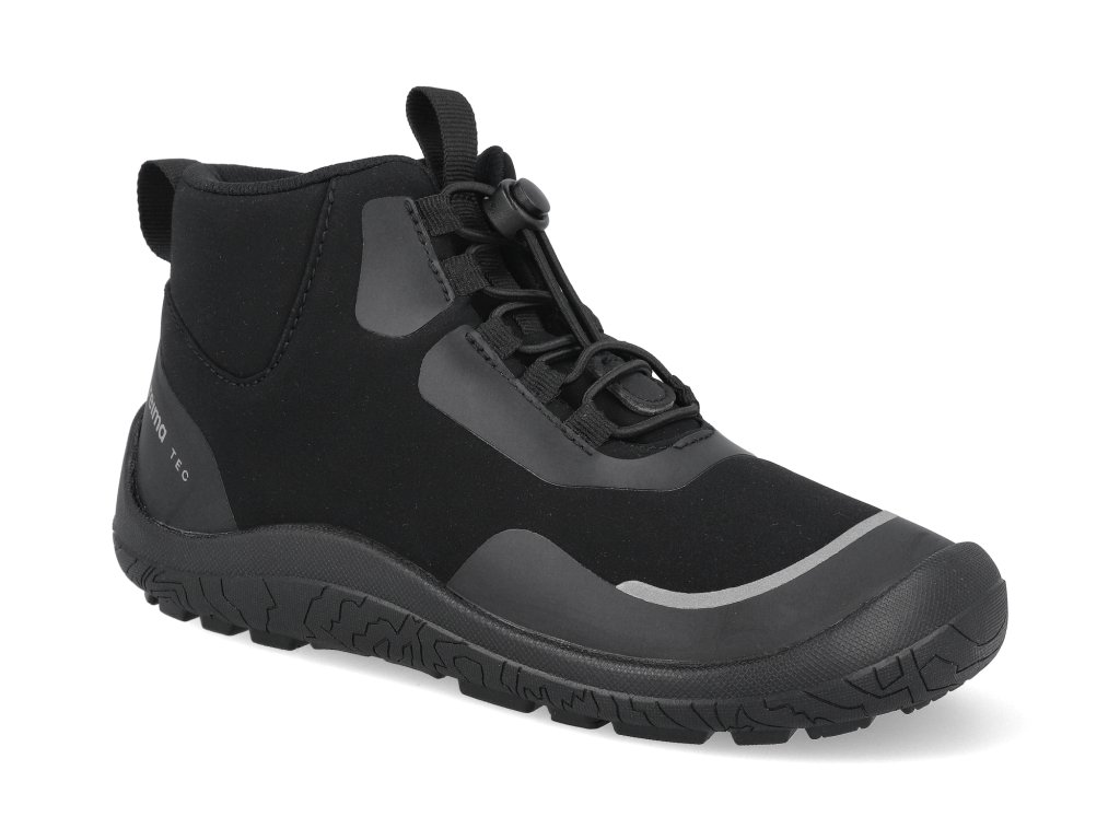 5400143A 9990 detske barefoot boty s membranou reima loikkii black 1