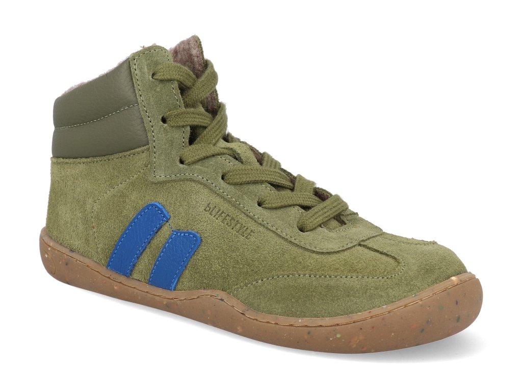 BV456121MV580 barefoot detske zimni boty blifestyle wildbienenstyle khaki 1