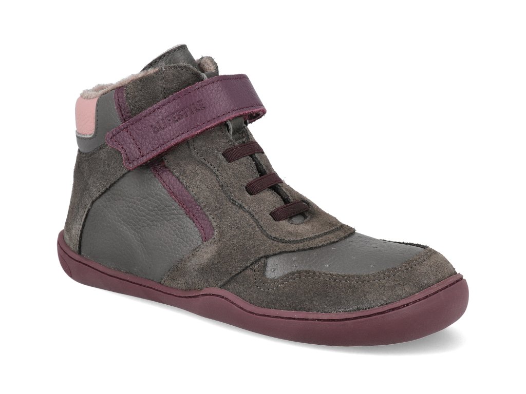 BNV156120MV320 barefoot detske zimni boty blifestyle anurafroschstyle anthrazit 1