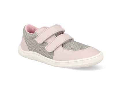 BB FEBO SNE G P barefoot tenisky baby bare febo sneakers grey pink 1
