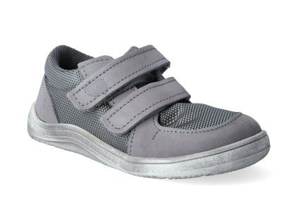 Bare Barfußsneaker Baby – Febo Sneaker grau/weiß