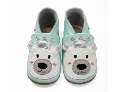 ChaussonsCuirSoupleLaitetMielOursRoiFront