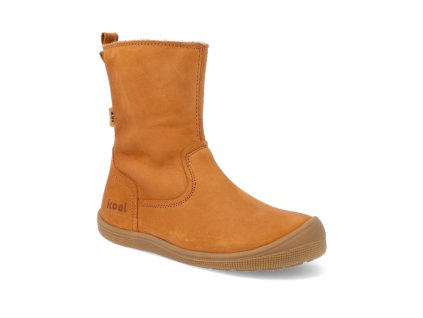 07T020.207 550 barefoot zimni kozacky s membranou koel4kids eleanor cognac hnede 1