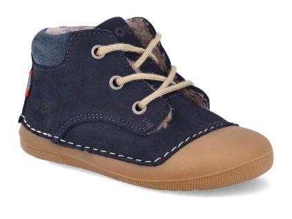 09M004.217 110 barefoot zimni obuv koel4kids baby bare bio nubuk blue modra 2023 1