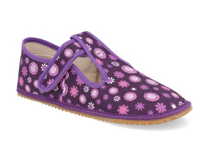 BF060010 FK beda papucky na suchy zip fialove kvitky 1
