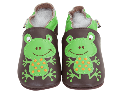 Chaussons cuir Grenouille Front