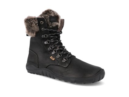 05T023.237 000 barefoot damske zimni boty koel levi tex lambswool black cerna 1