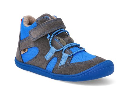 06T005.333 130 barefoot zimni detske kotnikove boty koel beau wool turquoise tyrkysova 1