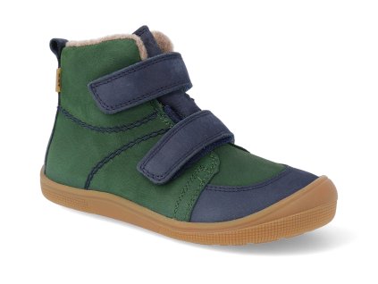 07W003.233 305 barefoot zimni detske kotnikove boty koel daro w hydro leather green zelena 1