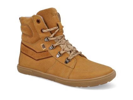 08T017.233 560 barefoot kotnikove zimni boty s membranou koel derek hydro warm miel hnede 1