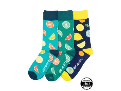 Meatfly Socken Lexy Triple Pack gelb (Größe 43/46)