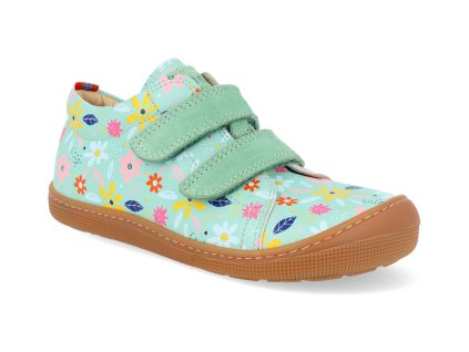 07M008.011 321 barefoot detske tenisky koel danny print garden mint 1
