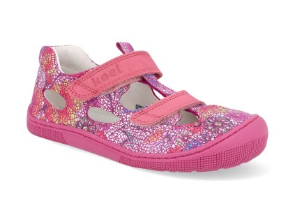 07M033.001 650 barefoot detske sandaly koel deen fantasy leather fuchsia 1