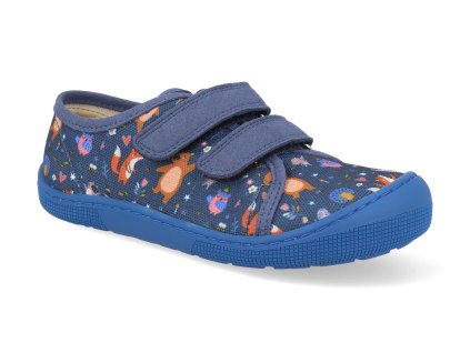 07M035.50B 170 barefoot detske platenky koel dud print bear blue 1