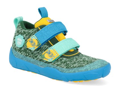 00844 20070 barefoot detske kotnikove boty affenzahn minimal lowboot knit happy creative bear 1