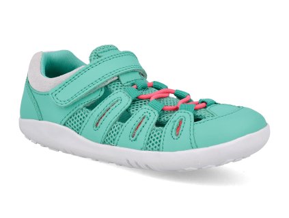637214 barefoot sandaly bobux summit turquoise steam 1