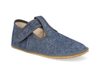 BFN 170020 W GD barefoot detske prezuvky beda novy typ grey denim 1