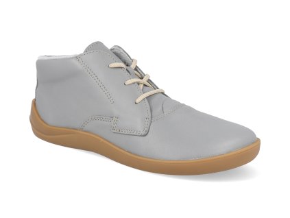 J CITY SEDE barefoot damske zimni boty jampi city svetle sede 1