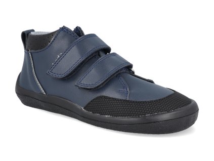 BFN170060 W M NL OK OP NAVY barefoot detske kotnikove boty beda playful navy s pevnym opatkem 1