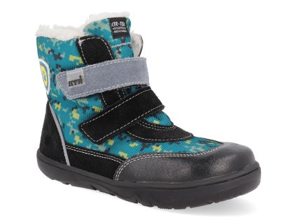 SN2404 barefoot detske zimni boty ktr modre 1