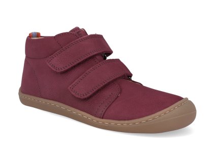 06M002.121 260 barefoot detske kotnikove boty koel bob m leather bordo 1