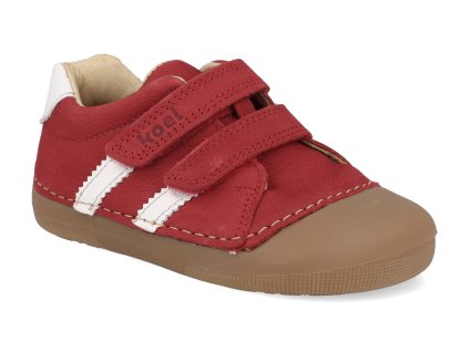 09M012.121 200 barefoot detske tenisky koel archie leather red 1