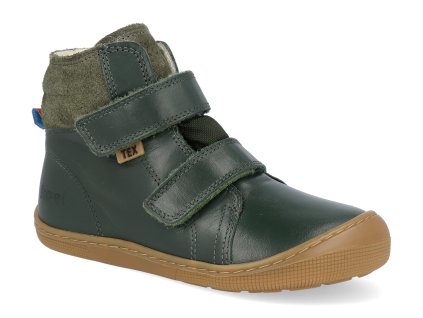07T040.102 305 barefoot detske zimni boty koel demil napa wp wool green 1