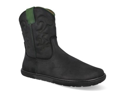 08L043.231 305 barefoot damske kozacky koel frances black green 1