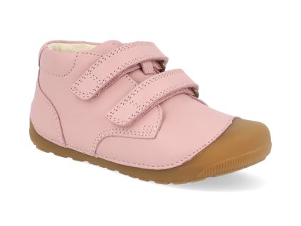 BG101068 781 barefoot detske kotnikove boty bundgaard petit strap rose 1