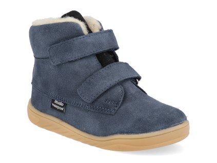 62 02 YB barefoot detske zimni boty mido yale blue 1