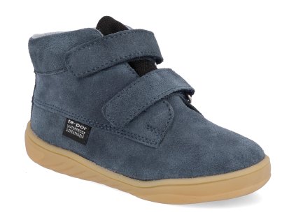 62 03 YB barefoot detske zimni boty mido yale blue 2 1