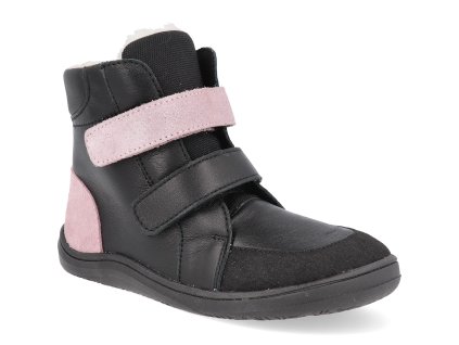 FEBO W SPARKLE BLK barefoot detske zimni boty baby bare febo winter sparkle black 1