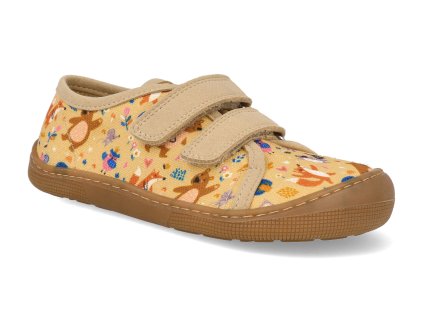 07M035.50B 700 barefoot detske platenky koel dud print bear yellow 1