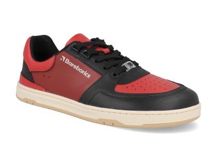 50870123 barefoot tenisky barebarics wave black red 1