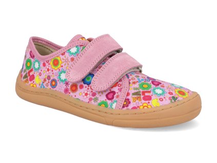 G1700379 33 barefoot platenky froddo canvas pink 1