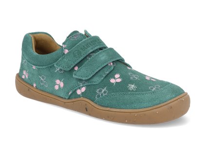 BV15400L802 barefoot detske tenisky blifestyle skink velours sommerpetrol schuhgro e 1