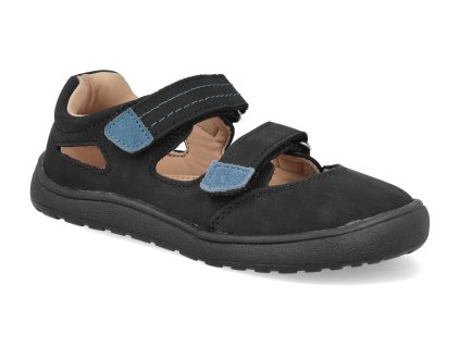 NERY BL barefoot detske sandaly protetika nery black 1