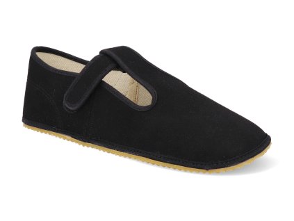 BF060010 W B JB barefoot detske prezuvky beda sirsi typ just black 1