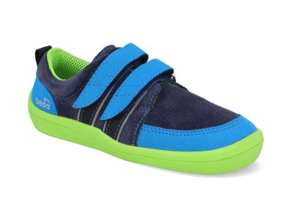 BF0001 W N PR2 OP MAR barefoot detske tenisky beda marcus s prouzky a pevnym opatkem 1