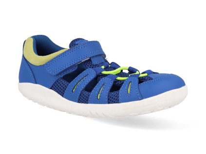 637213 barefoot detske sandaly bobux summit snorkel blue sunny lime 1